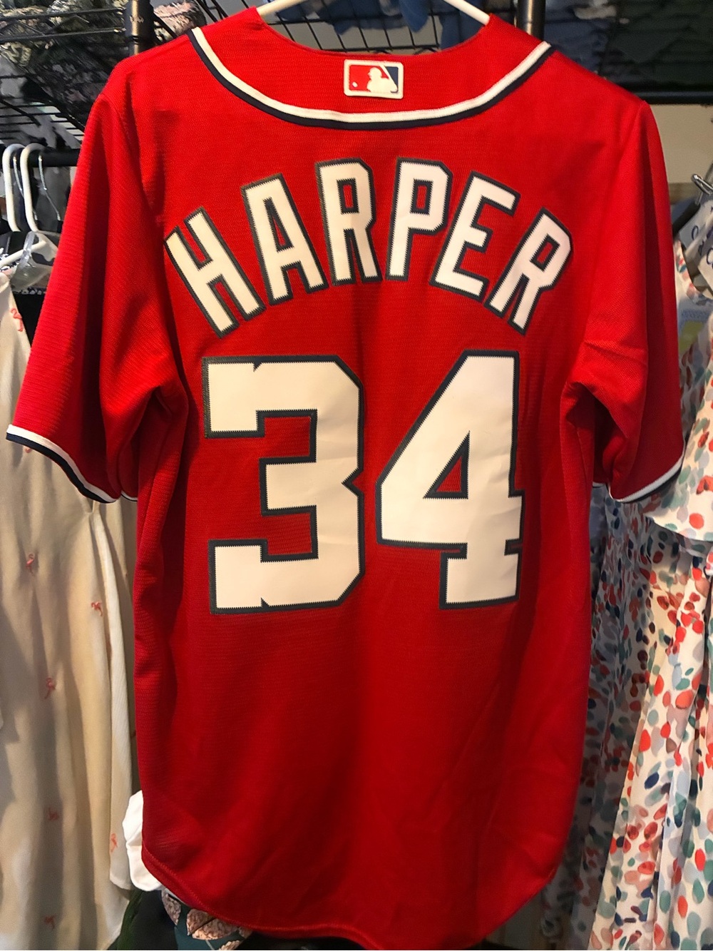 MLB Red Harper #34 Baseball Jersey